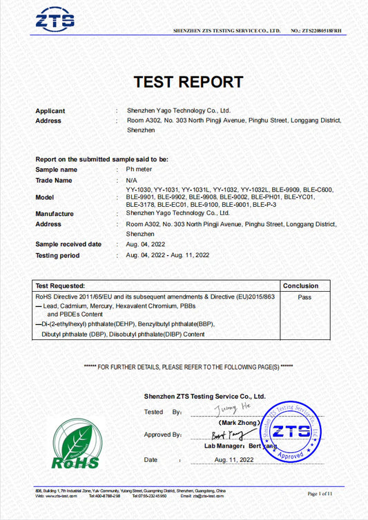 Production-Certification-RoHS Yieryi