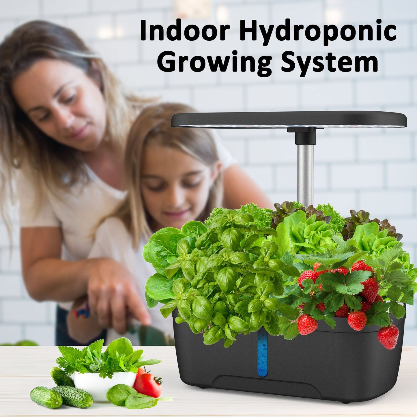 8-Pod Smart Hydroponic Garden for Indoor Growing Yieryi