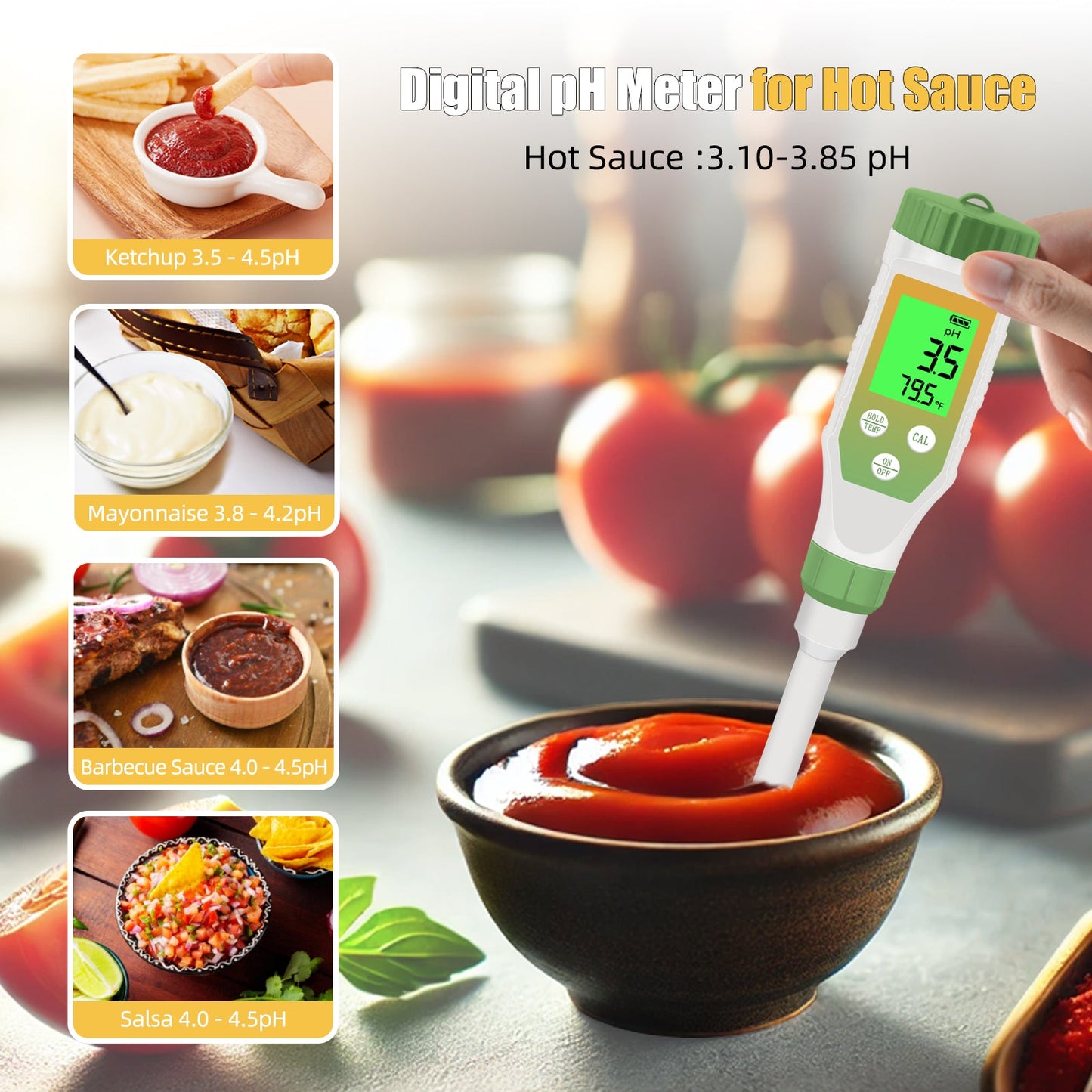 Digital pH Meter for Food, Soil & Liquid β YY-1033L Yieryi