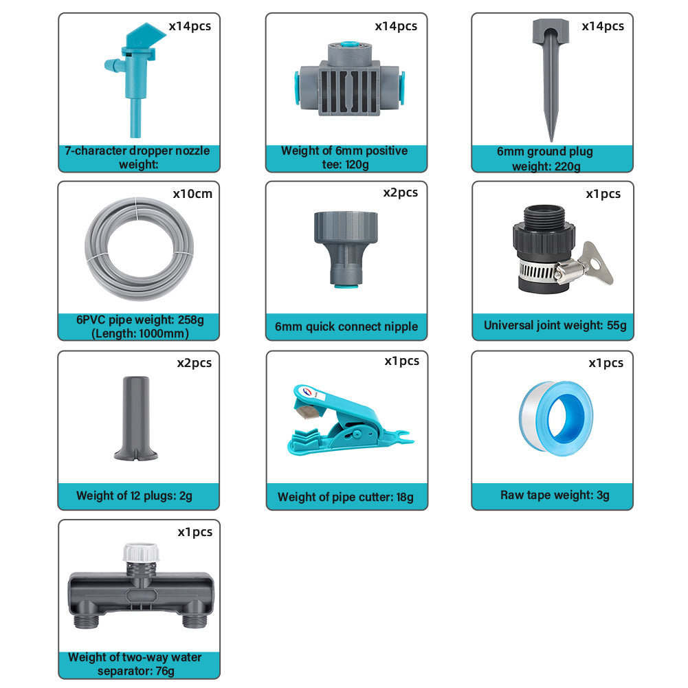 Efficient Drip Irrigation Kit for Garden & Potted Plants Yieryi