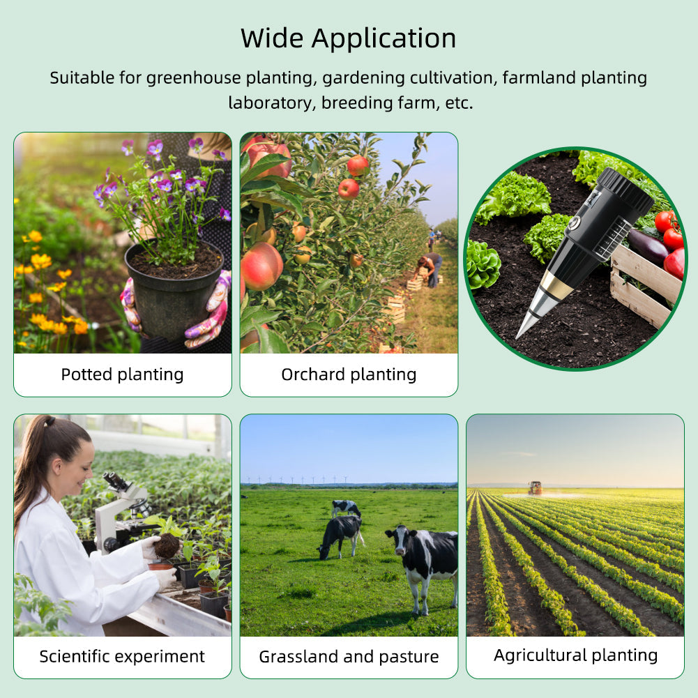 Soil pH & Moisture Meter – Garden Tool for Healthy Plants Yieryi