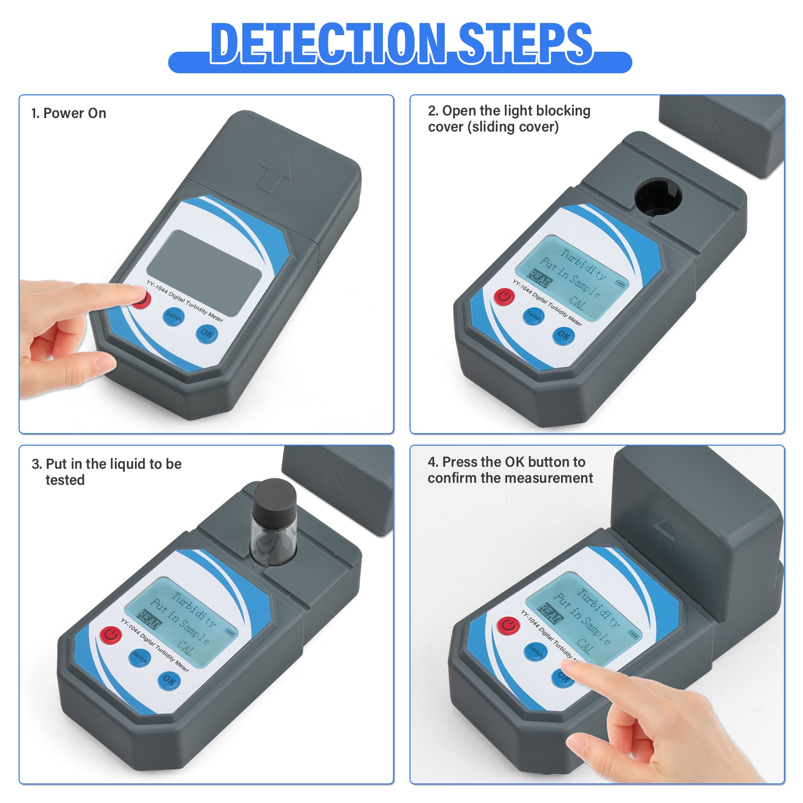 Portable Digital Turbidity Meter – Accurate Water Quality Testing Yieryi
