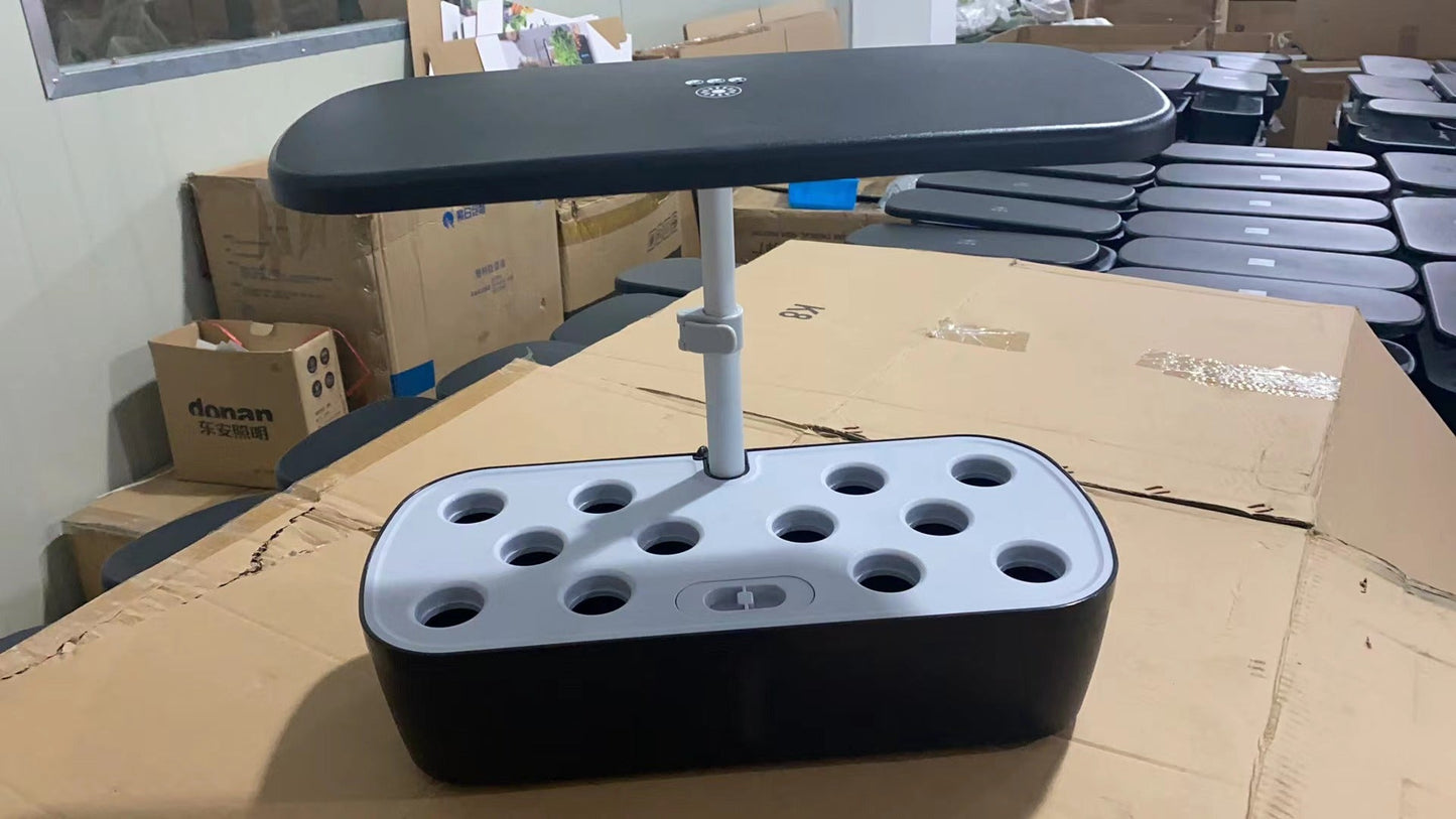 12-Pod Smart Hydroponic Garden with LED Grow Light Yieryi