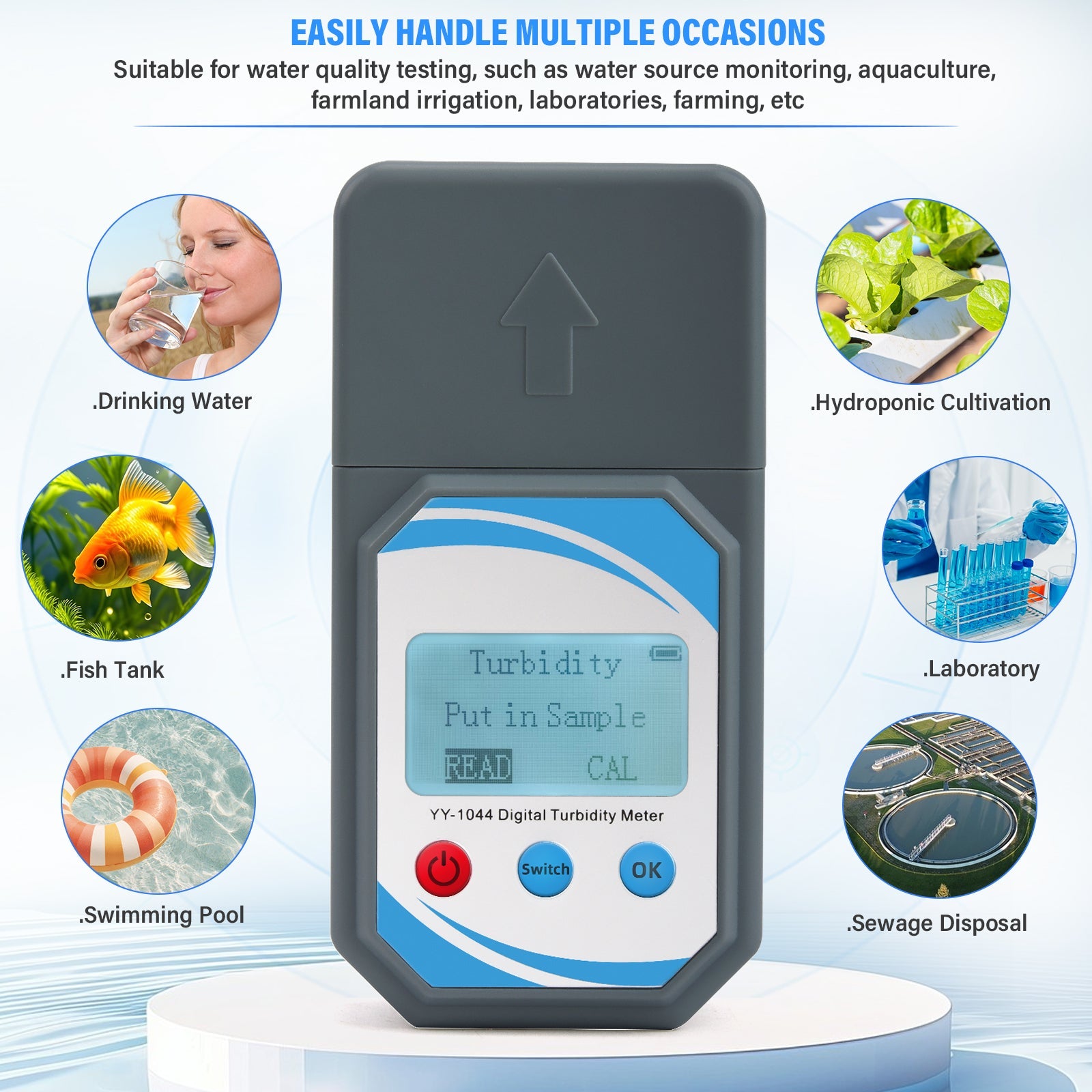 Portable Digital Turbidity Meter – Accurate Water Quality Testing Yieryi