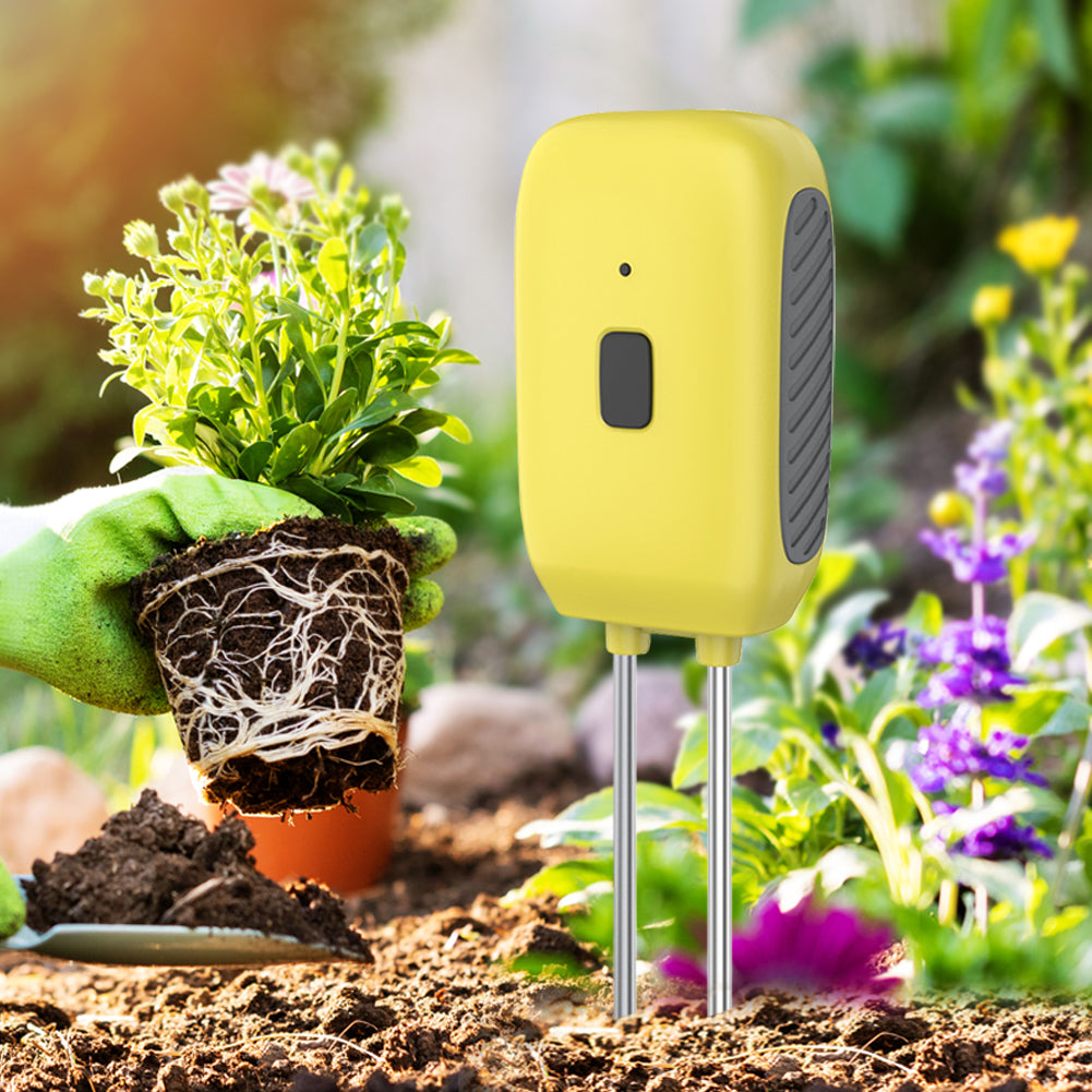 Smart Soil Monitor with Bluetooth - Accurate Soil Moisture and Temperature Sensor for Plant Care Yieryi