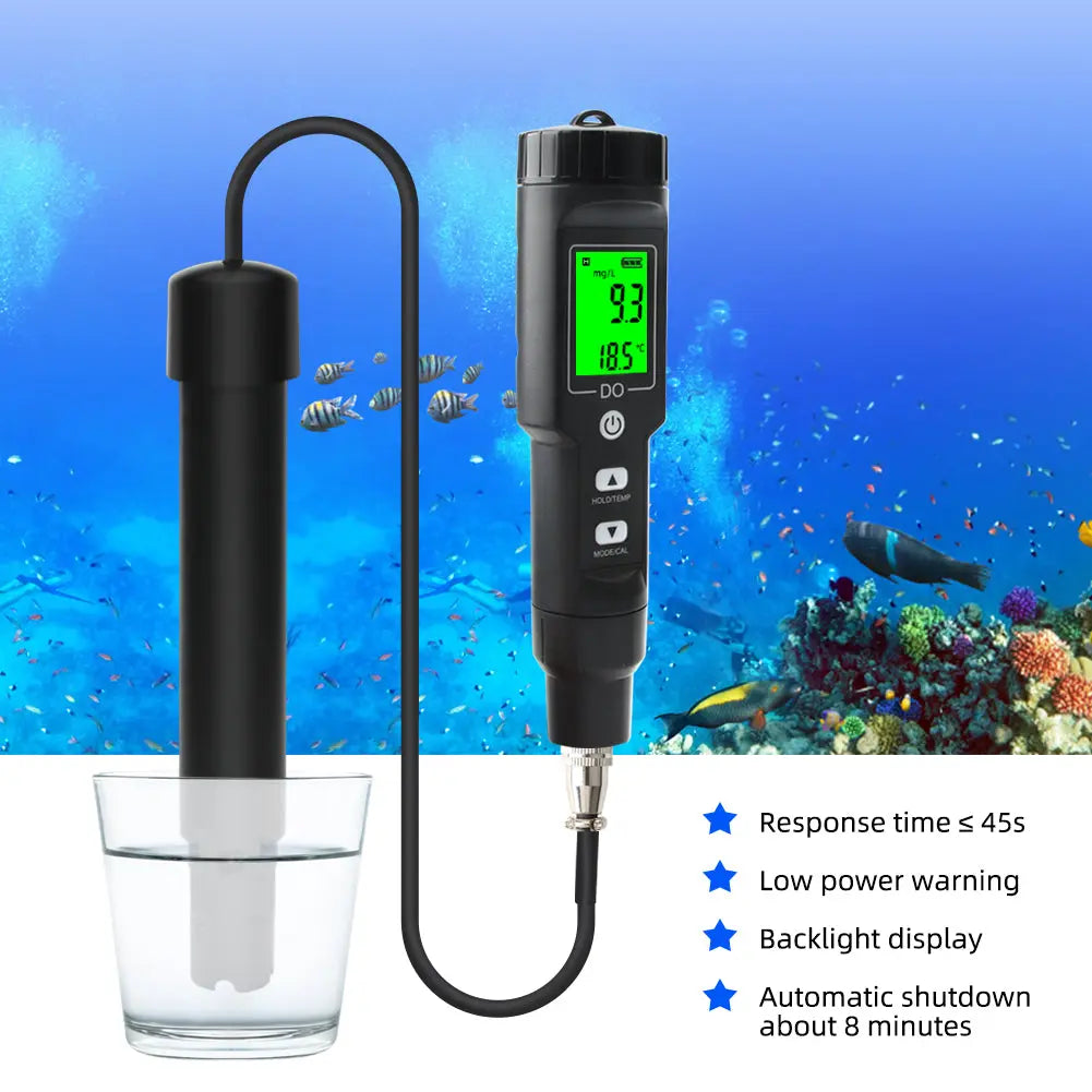 YIERYI Dissolved Oxygen Meter for Aquarium Pool and Fish Farming Yieryi