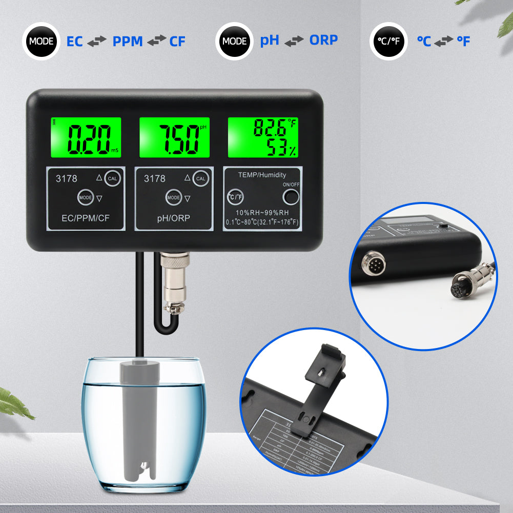 7-in-1 RS485 MODBUS Water Quality Monitor 220V Yieryi