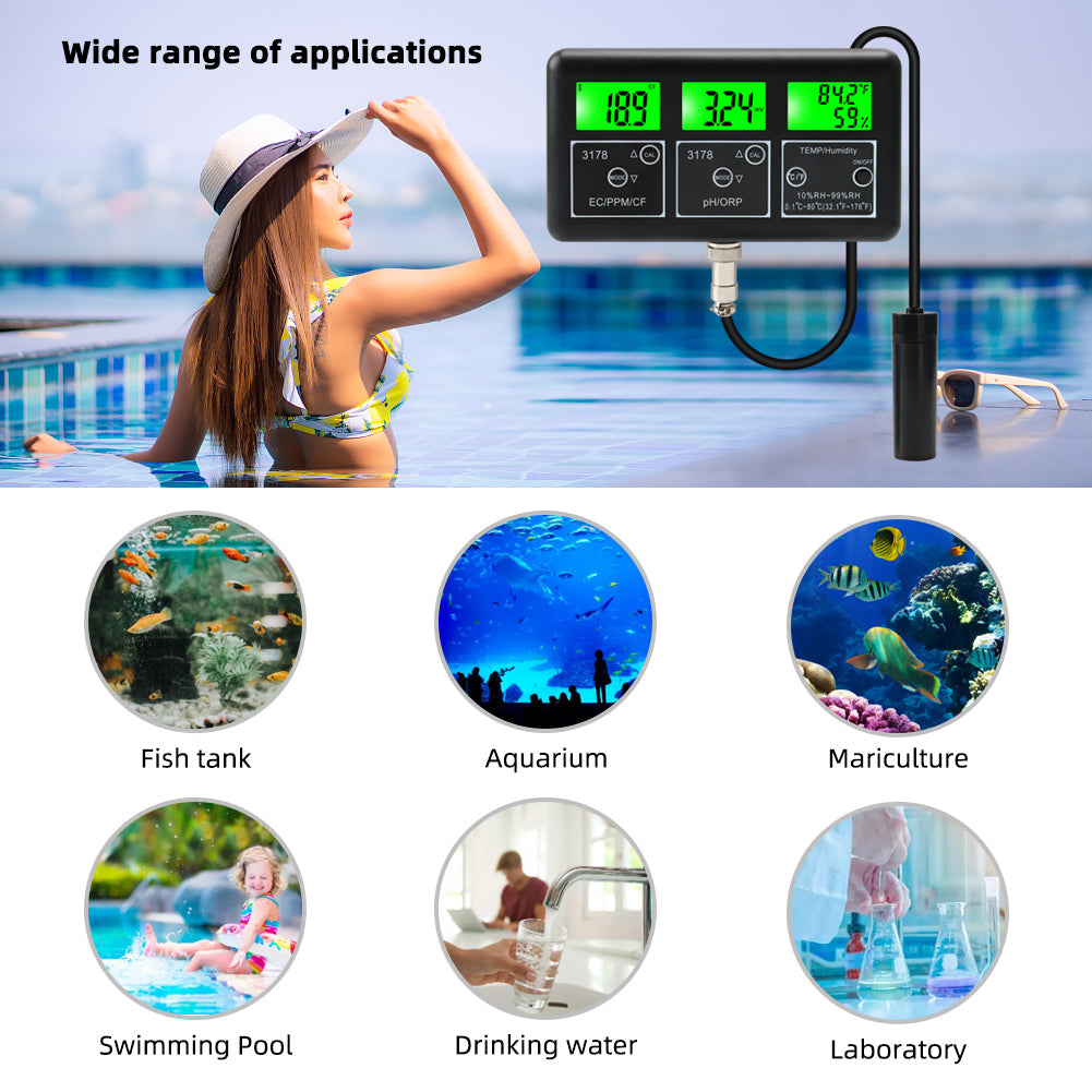 7-in-1 RS485 MODBUS Water Quality Monitor 220V Yieryi