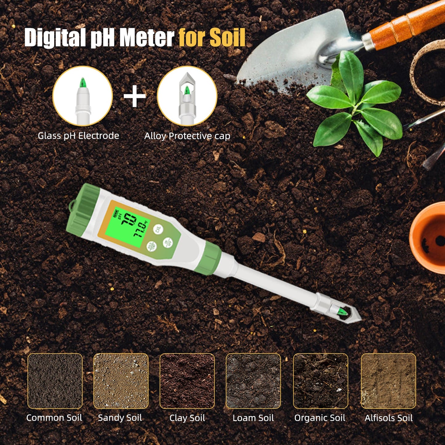 Digital pH Meter for Food, Soil & Liquid β YY-1033L Yieryi