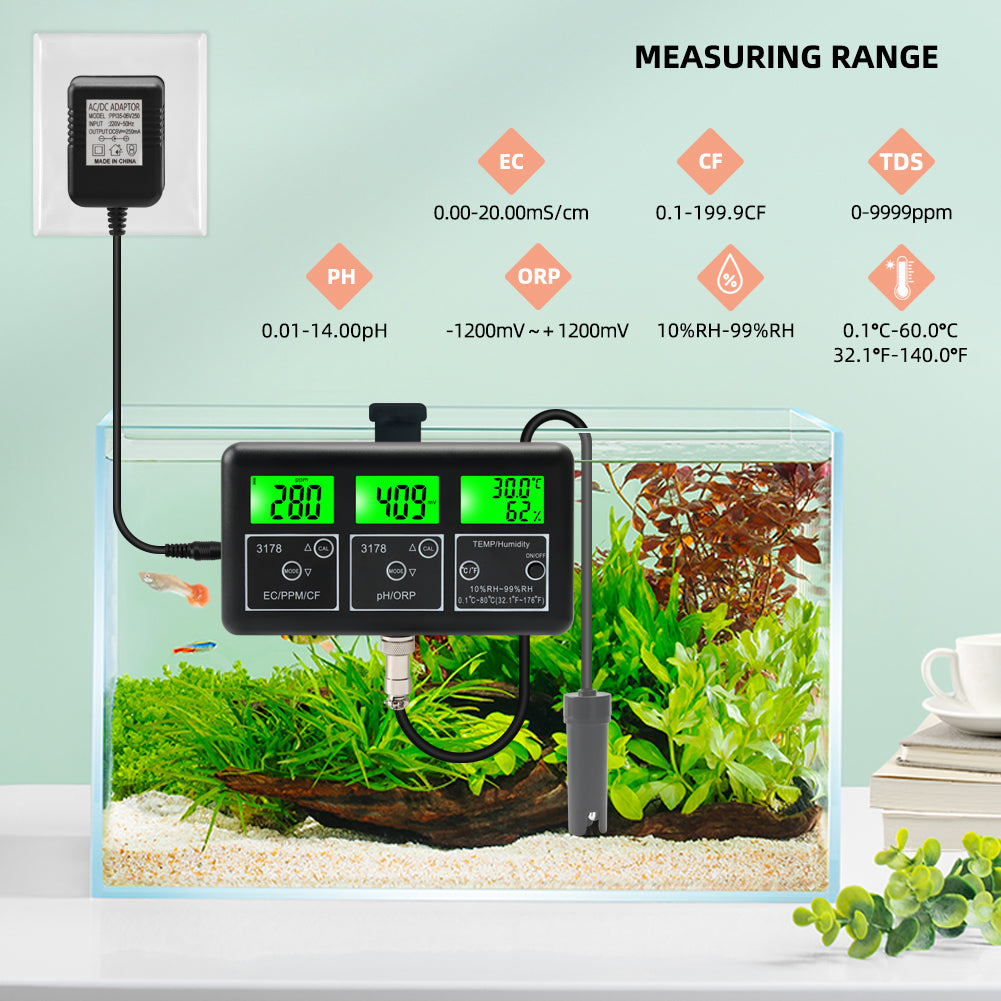 7-in-1 RS485 MODBUS Water Quality Monitor 220V Yieryi