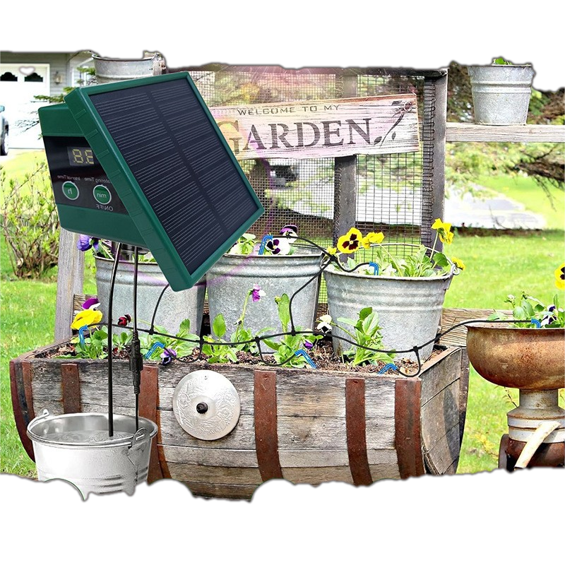 indoor automatic watering system for potted plants Solar Drip Irrigation System for Indoor Potted Plants