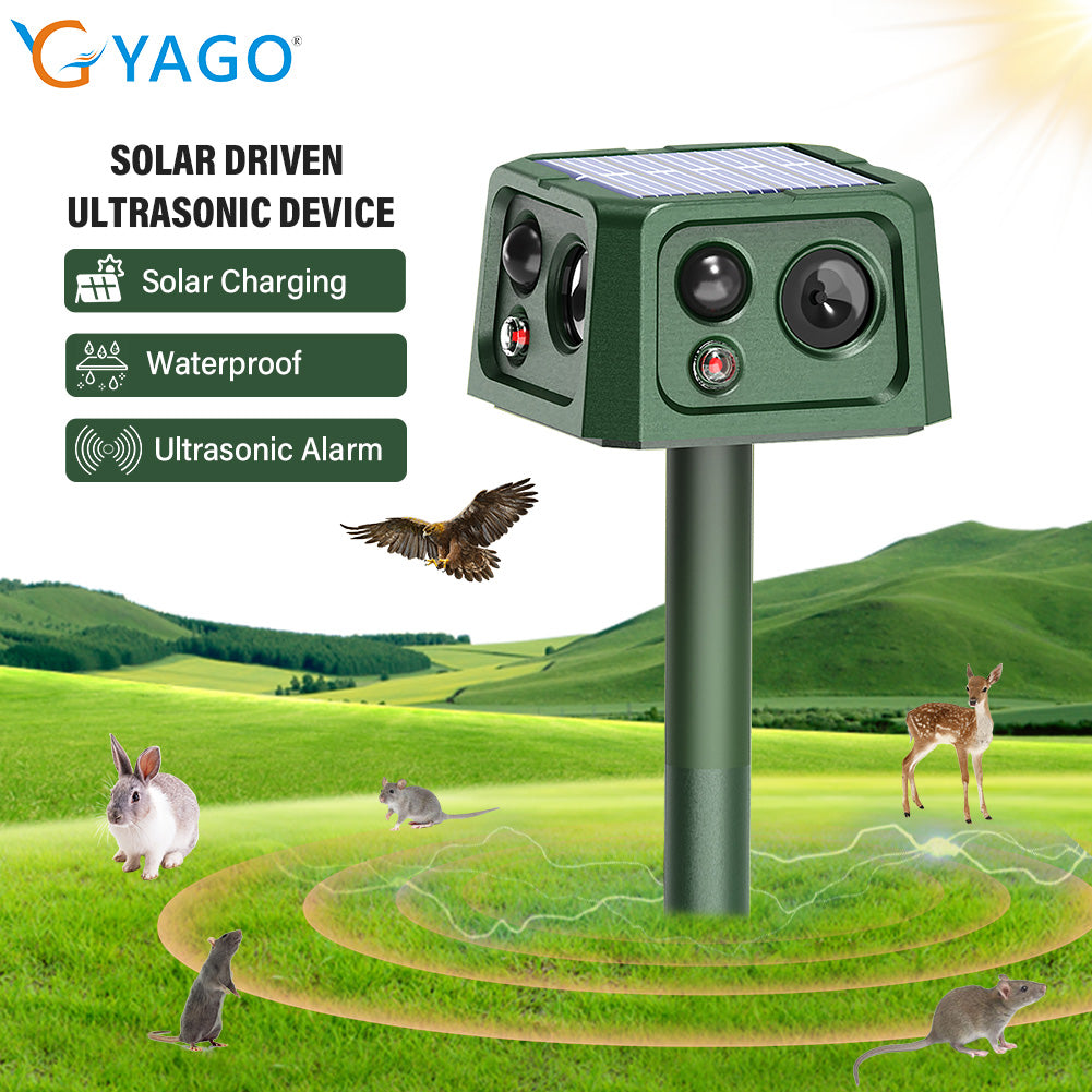 SJZ‑088 New 4‑Sided Solar‑Powered Rodent Repellent Yieryi