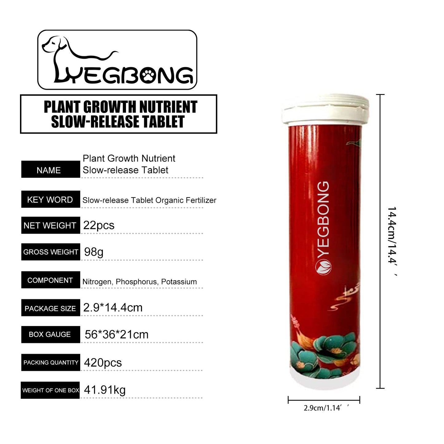 Slow-Release Plant Tablets – Boost Roots & Growth Yieryi