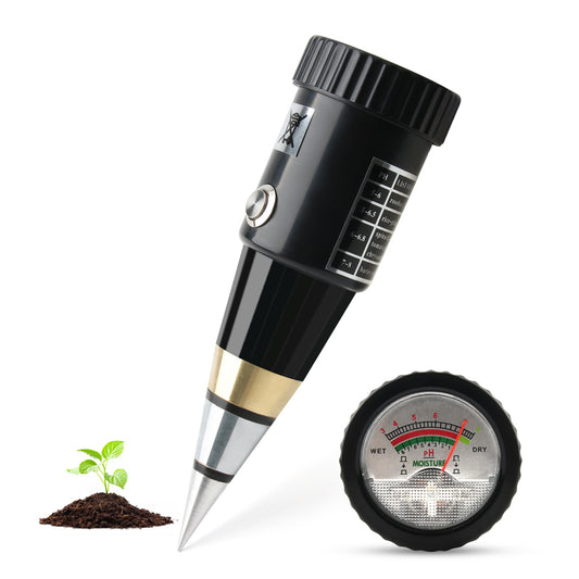 YIERYI Soil pH Meter, 2 in 1 Soil Moisture and pH Tester with pH Range 3 to 8 pH Moisture 1 to 8