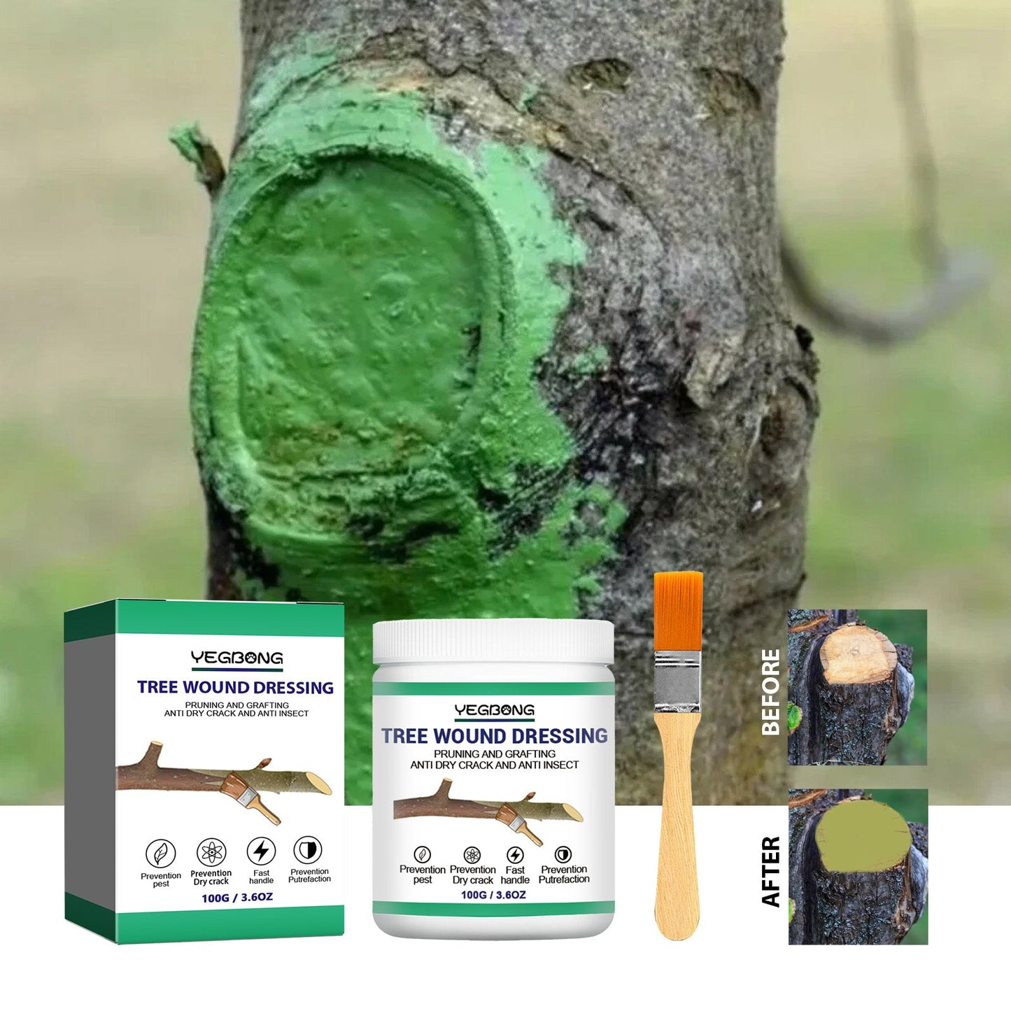 Tree Wound Dressing 100g β Organic Healing Paste Yieryi