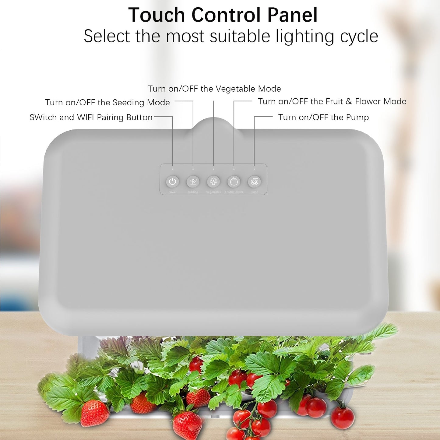 YIERYI Smart Hydroponics Growing System, Plant Hydroponic Machine, Flowers&Vegetables Seediing Planter Yieryi