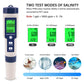 YIERYI Pool Salt Tester, pH Meter for Saltwater pH Tester and Digital Salinity Tester 5 in 1 Salinity Meter for Hot Tubs and Spas