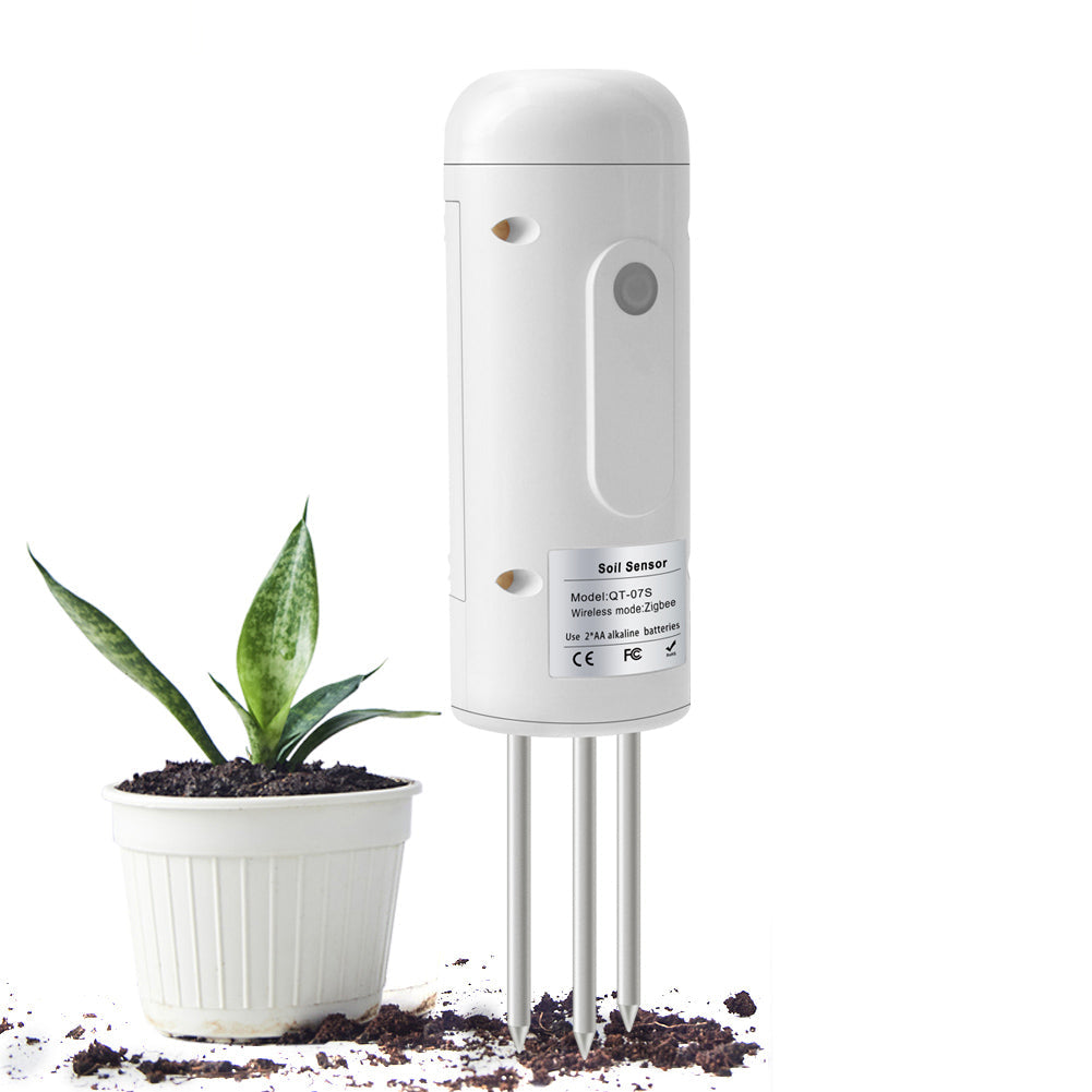 YIERYI Tuya Zigbee Wireless Soil Moisture Meter, Temperature Humidity Tester Plant Monitor for Garden Planting Yieryi
