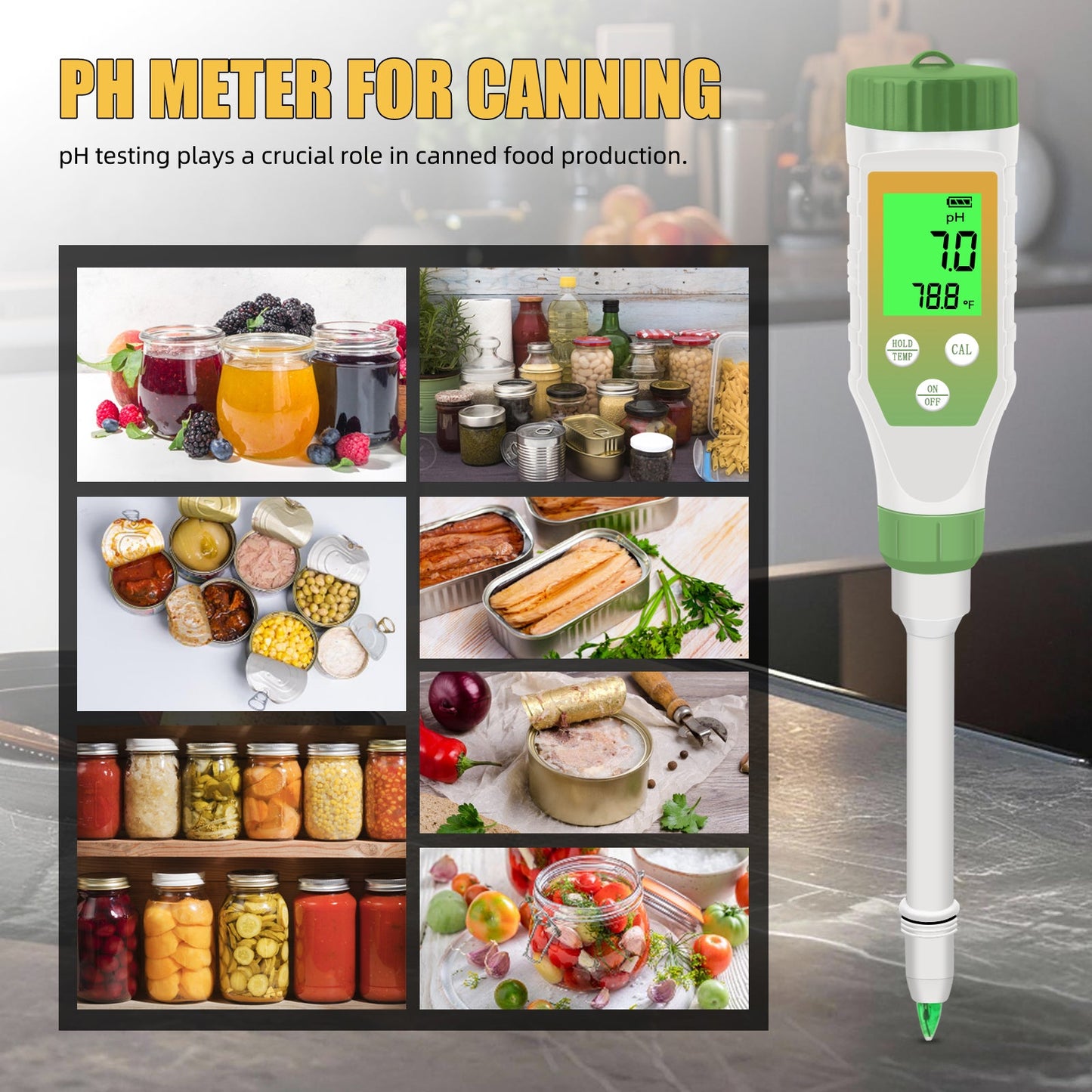 Digital pH Meter for Food, Soil & Liquid β YY-1033L Yieryi