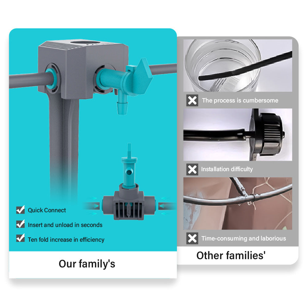 Efficient Drip Irrigation Kit for Garden & Potted Plants Yieryi