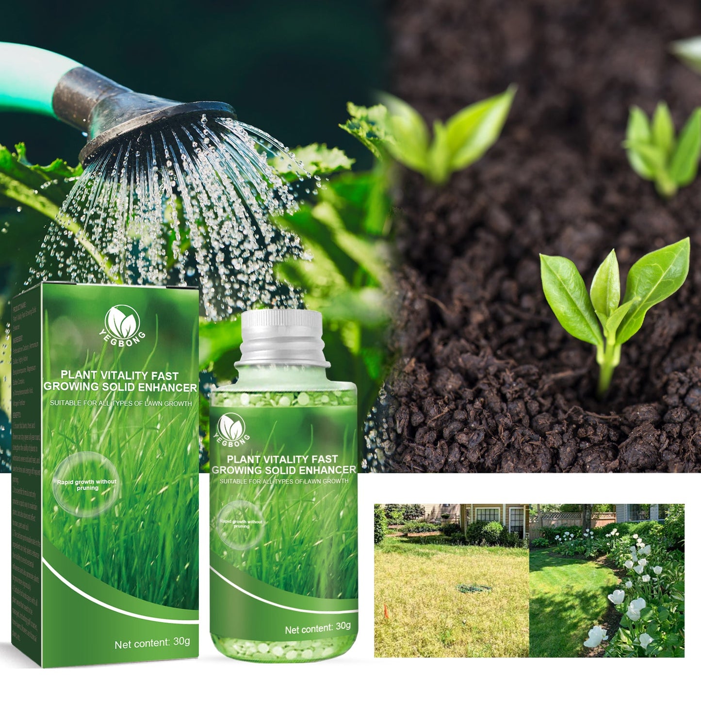 30G Plant Growth Booster β Solid Organic Fertilizer Yieryi