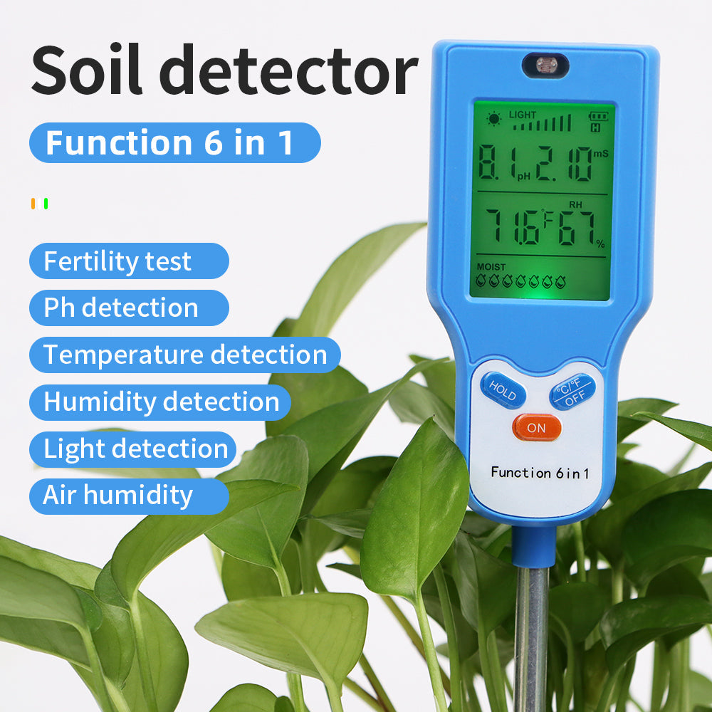 6-in-1 Soil Tester – Rapid & Accurate Soil Analysis Yieryi
