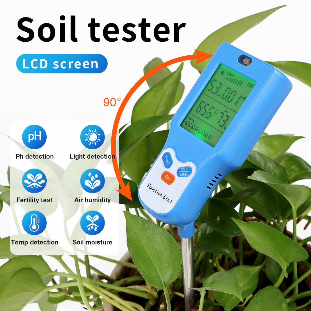 6-in-1 Soil Tester – Rapid & Accurate Soil Analysis Yieryi