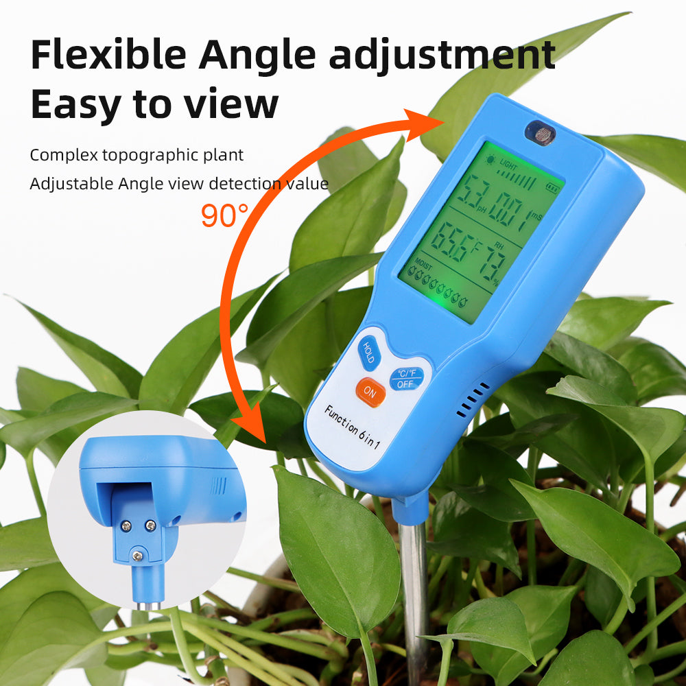 6-in-1 Soil Tester – Rapid & Accurate Soil Analysis Yieryi
