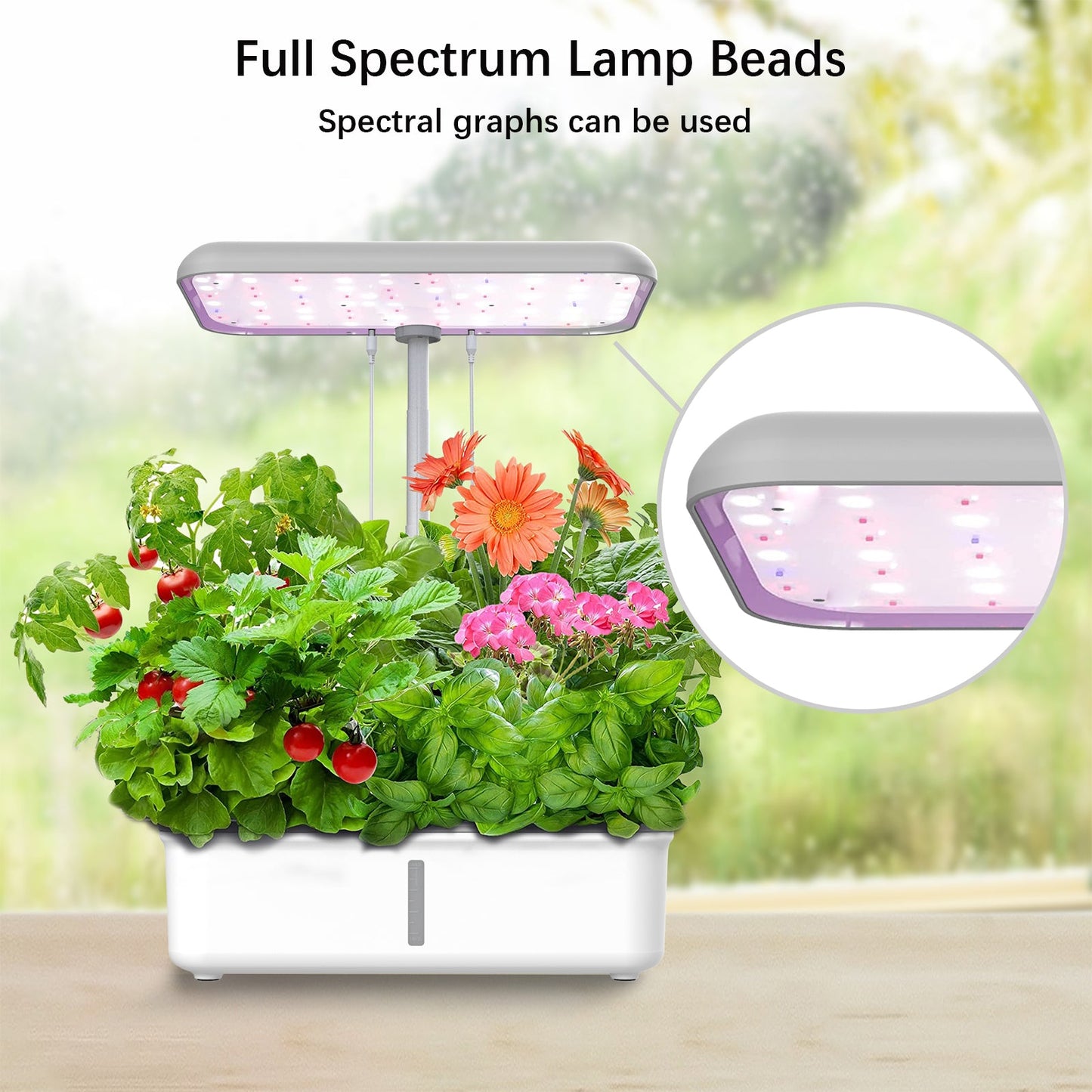 YIERYI Smart Hydroponics Growing System, Plant Hydroponic Machine, Flowers&Vegetables Seediing Planter Yieryi