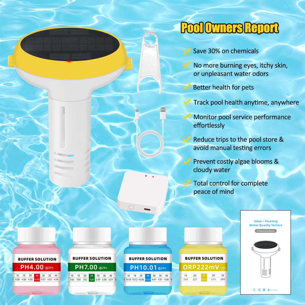 7-in-1 Zigbee Smart Pool Water Tester with App Control Yieryi
