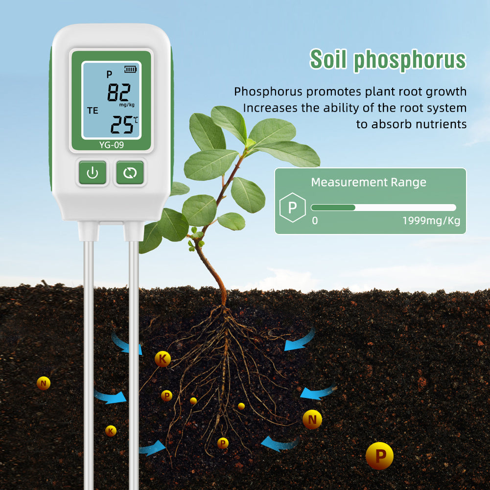 YIERYI YG-09 Soil NPK detector New digital Soil Tester Naald Stikstof phosphorus and potassium detector