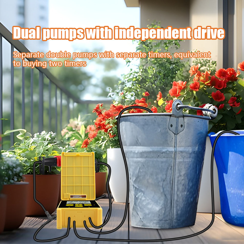 Solar Drip Irrigation Kit with Dual Pump & Sensor Yieryi