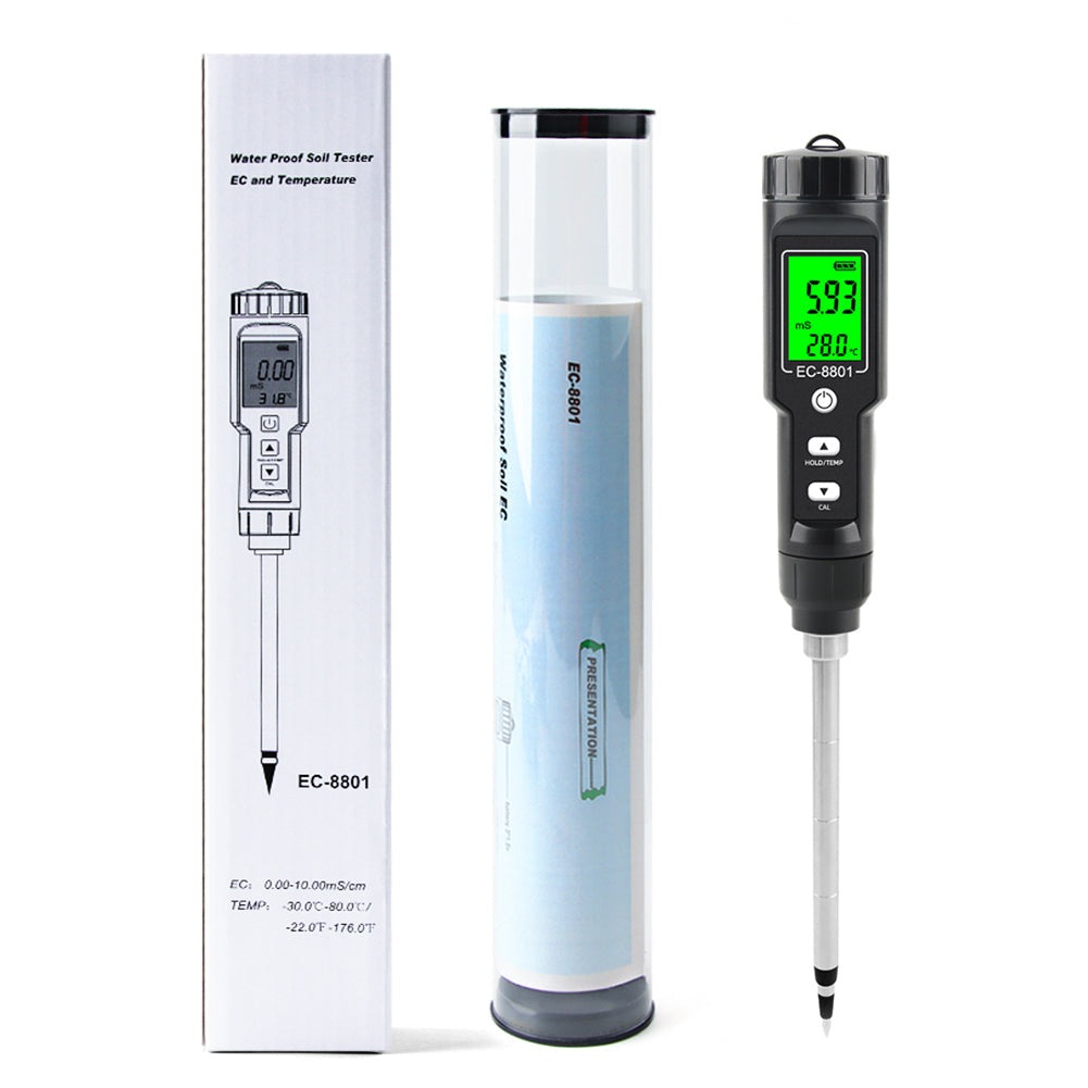 YIERYI 2 in 1 Professional Digital Soil EC/Temperature Tester Yieryi