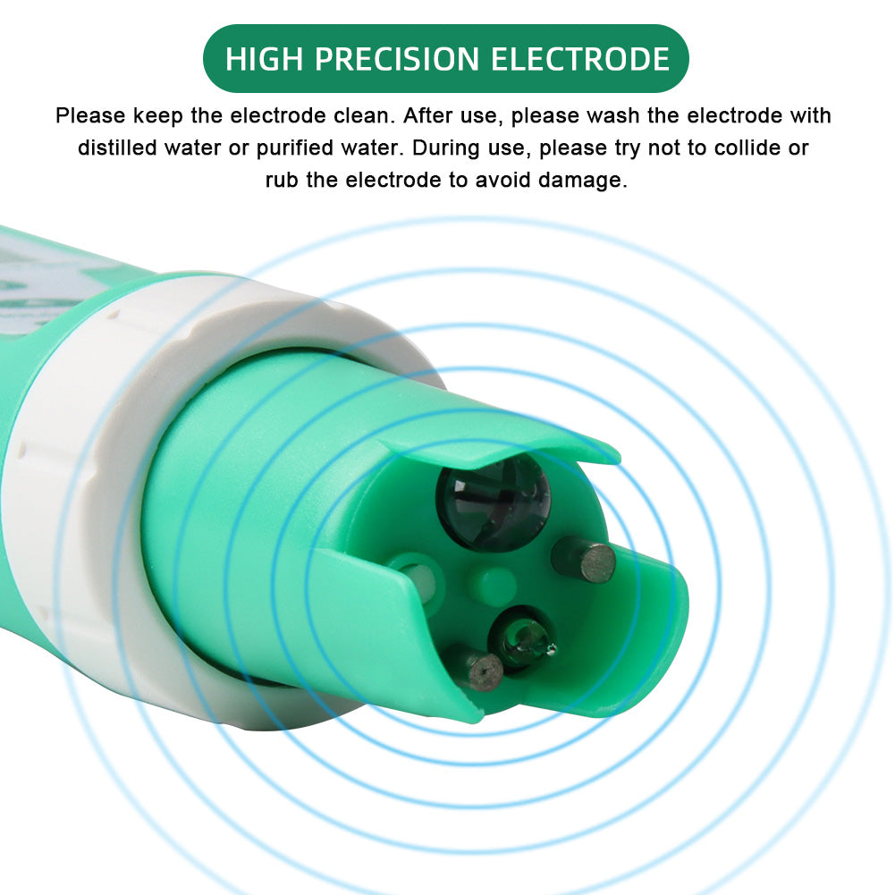 YIERYI 10 in 1 Water Quality Tester pH/TDS/EC/Salinity/Temp/S.G/ORP/H2/Fertility/Resistivity Meter Yieryi
