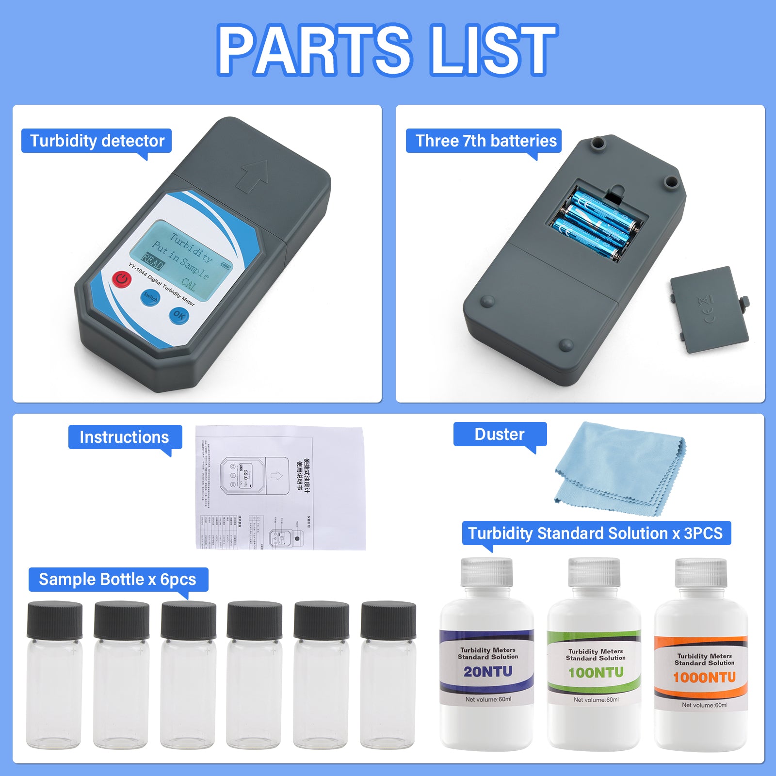 Portable Digital Turbidity Meter – Accurate Water Quality Testing Yieryi