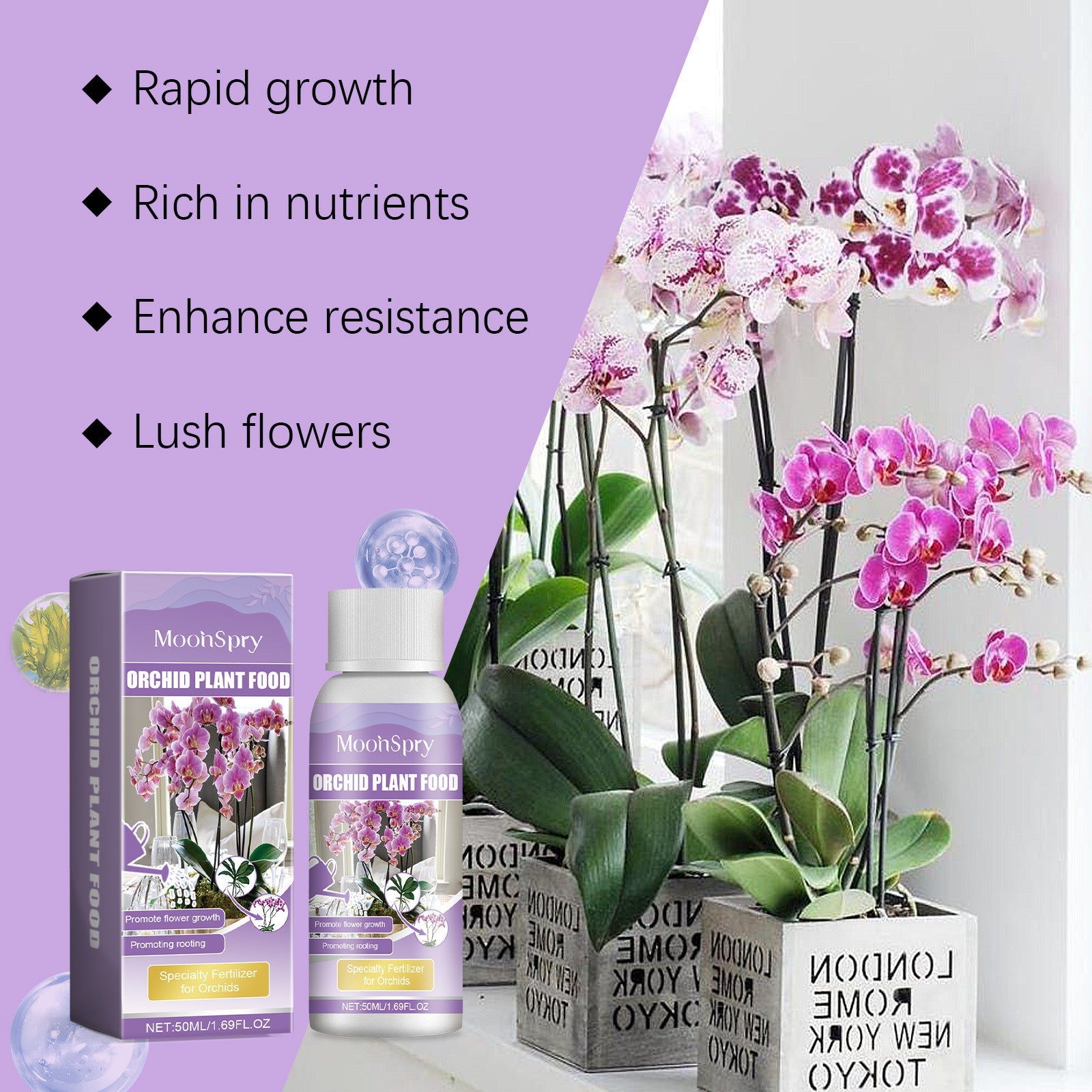 Orchid Fertilizer โ Boost Growth & Bloom Health Yieryi