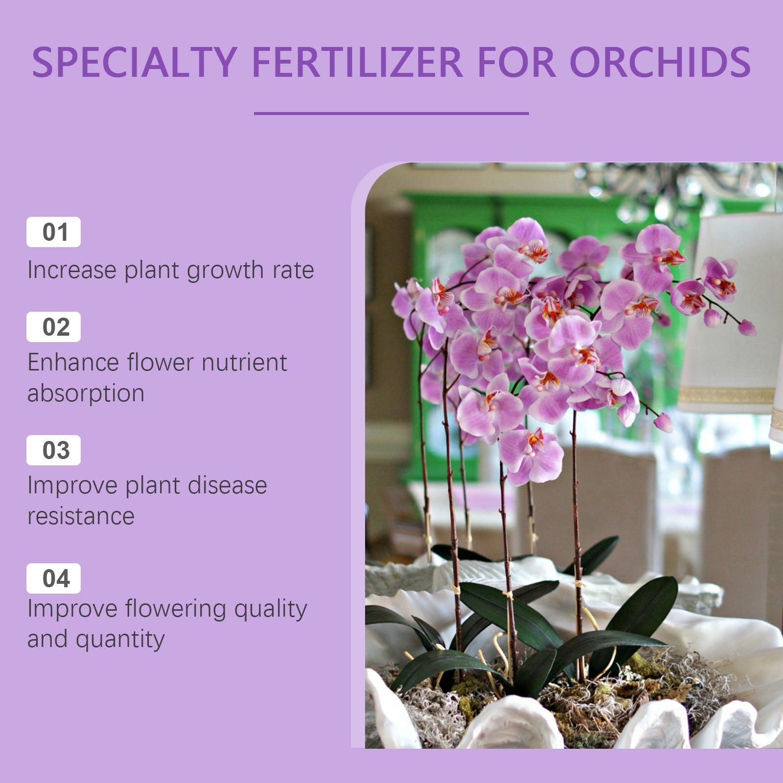 Orchid Fertilizer โ Boost Growth & Bloom Health Yieryi
