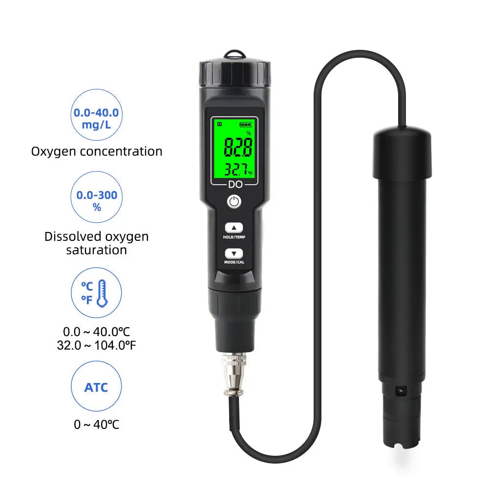 YIERYI Dissolved Oxygen Meter for Aquarium Pool and Fish Farming Yieryi