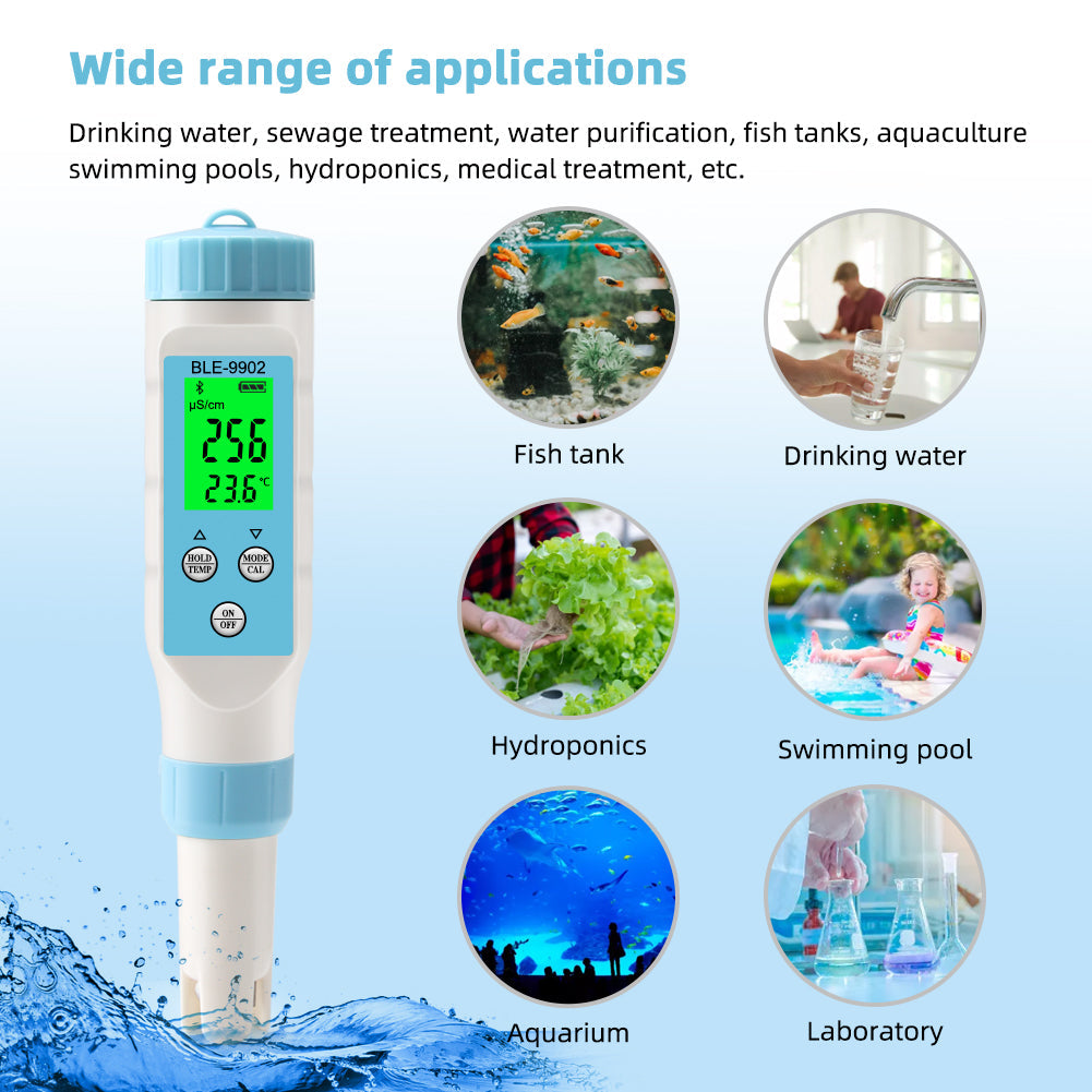 Yieryi BLE-9902 pH/EC/Temp Meter with Bluetooth Yieryi