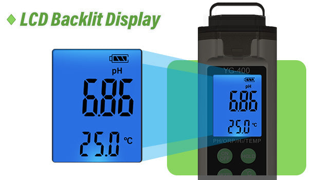 water quality monitoring 4 in 1 PH ORP H2 Temperature Meter ORP-1000 mV to+1000 mV Yieryi