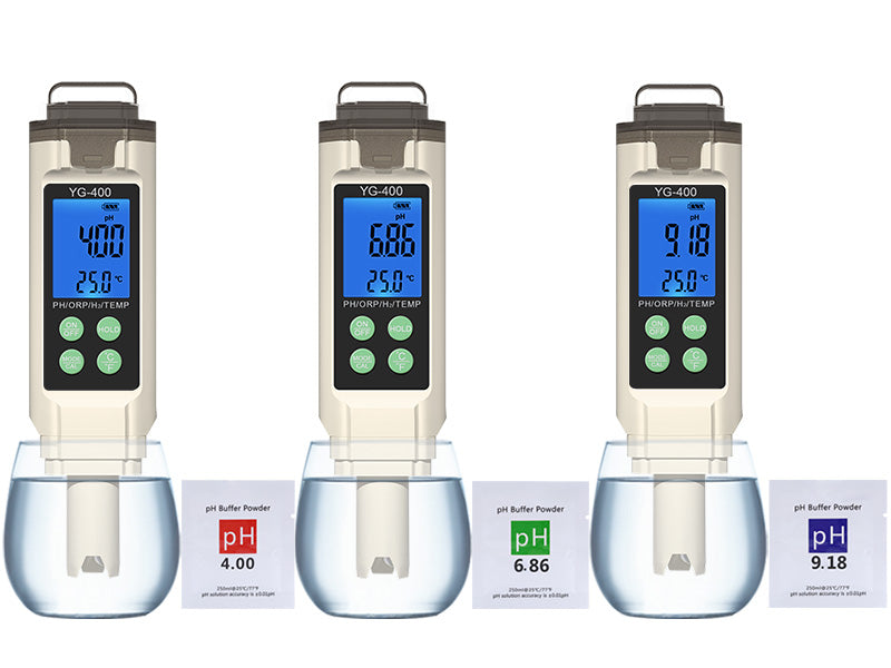 water quality monitoring 4 in 1 PH ORP H2 Temperature Meter ORP-1000 mV to+1000 mV Yieryi