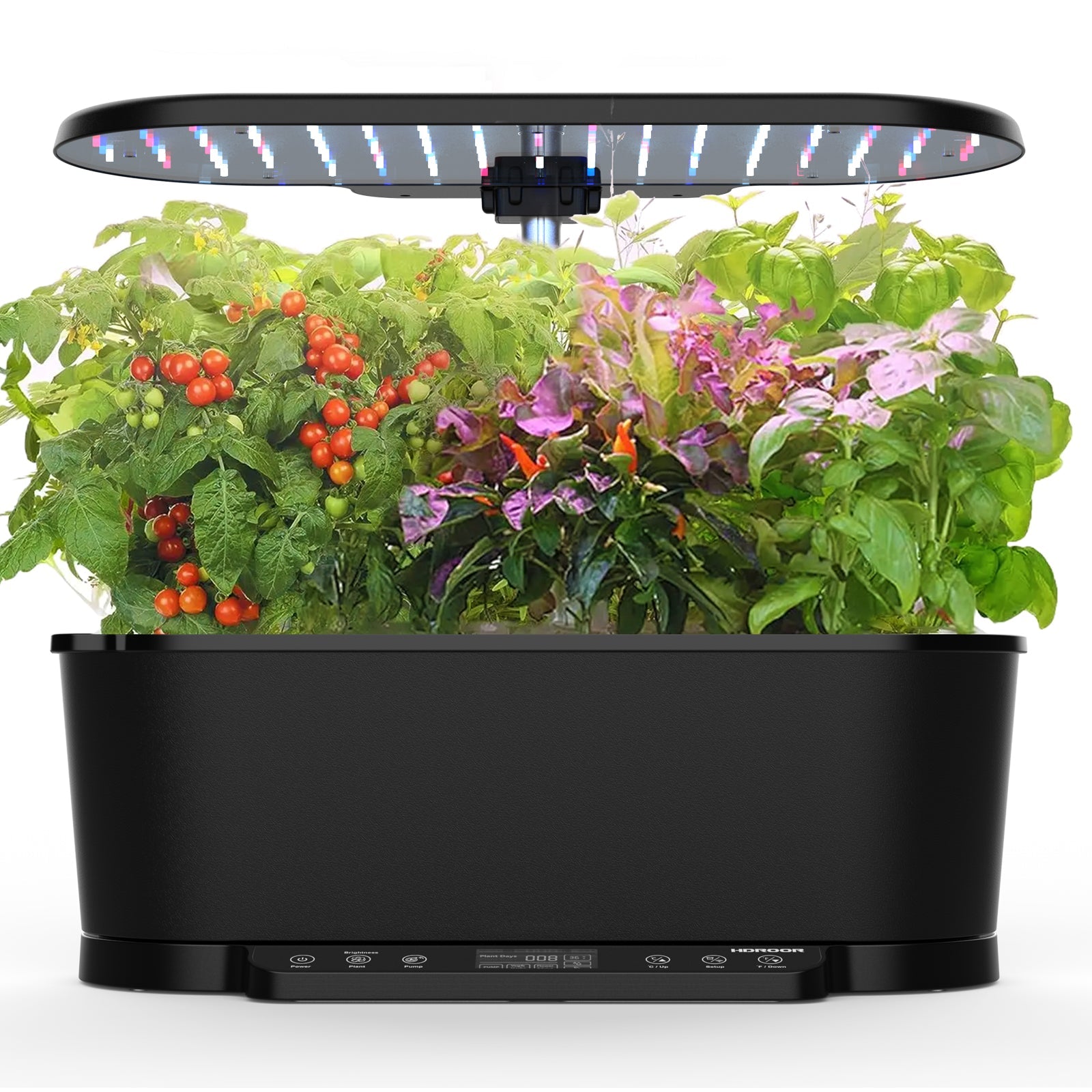smart indoor plant growing system Smart Indoor Hydroponics Growing System – 15 Pods, WiFi & LED Control White EU Plug