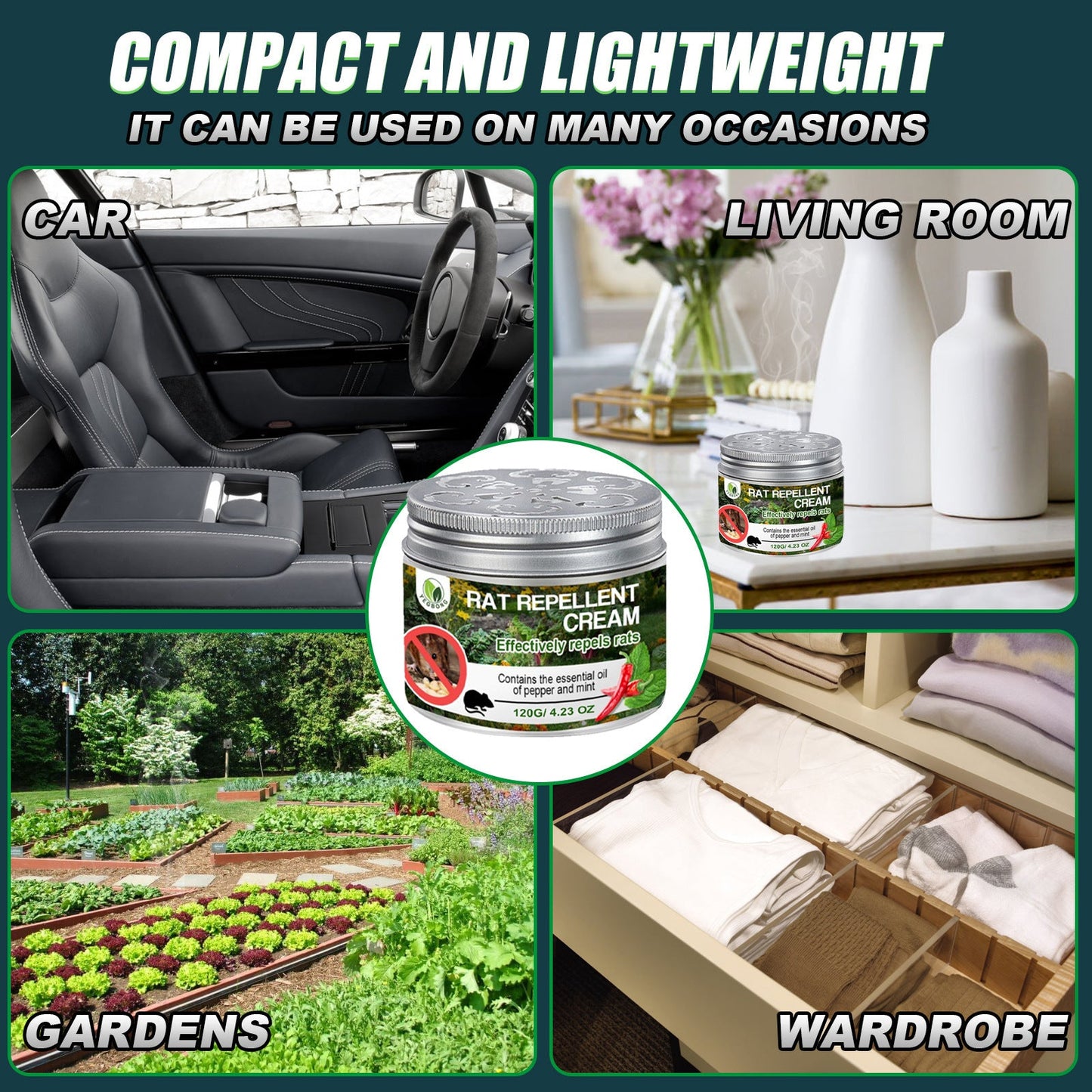 120g Rat Repellent Cream β Home & Garden Use Yieryi
