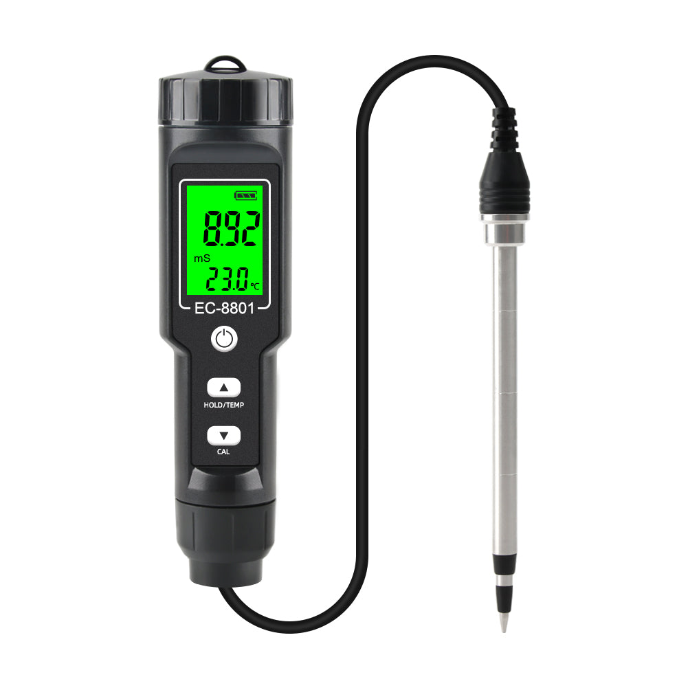 YIERYI Soil Tester, Soil Meter Humidity Temperature Photometric pH  Multi-function Detector