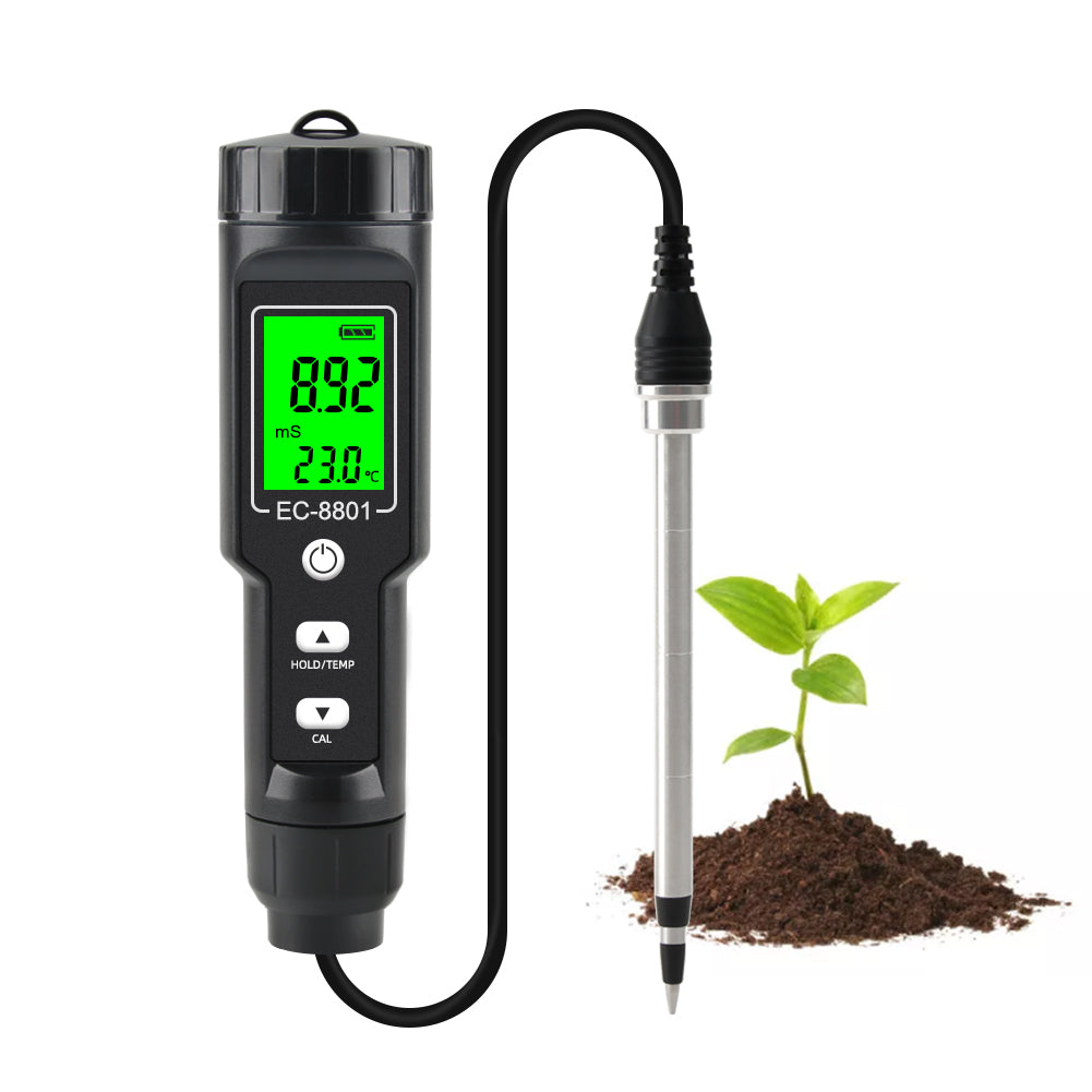 YIERYI New soil tester EC-8801 soil EC/temperature tester portable electric test tool Yieryi