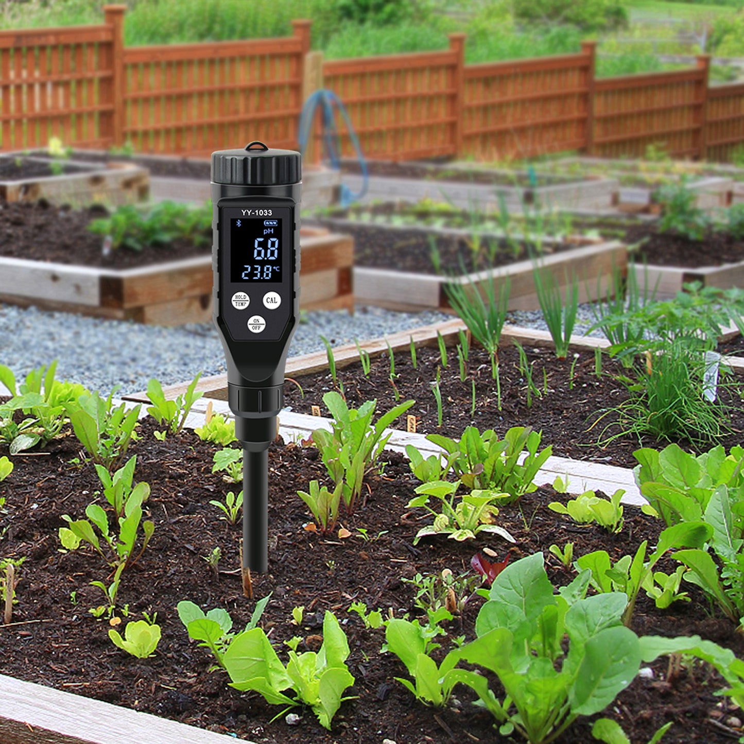 YIERYI Soil pH Meter, Digital Soil pH Tester for Hydroponics, Garden, Lawn, Agriculture, Farm