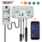 YIERYI WiFi PH EC Meter 3-in-1 Water Quality Tester Conductivity Controller for Hydroponics Aquariums