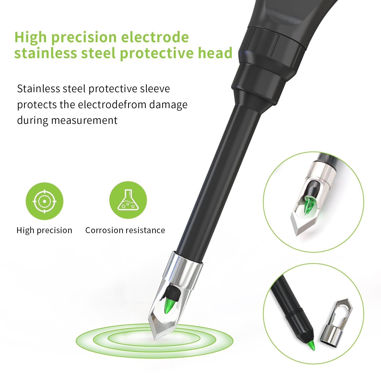 YIERYI Soil pH Meter, Digital Soil pH Tester for Hydroponics, Garden, Lawn, Agriculture, Farm Yieryi