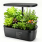 6 Pods Hydroponics Growing System with 2L Large Water Tank & A/B Nutrient Solution Indoor Herb Garden Kit Yieryi