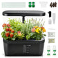 6 Pods Hydroponics Growing System with 2L Large Water Tank & A/B Nutrient Solution Indoor Herb Garden Kit Yieryi